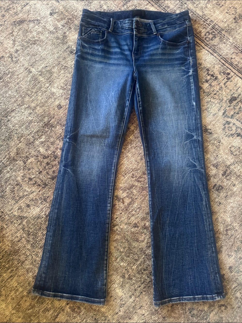 Buckle Women's Dark Blue Flare Jeans 30x32